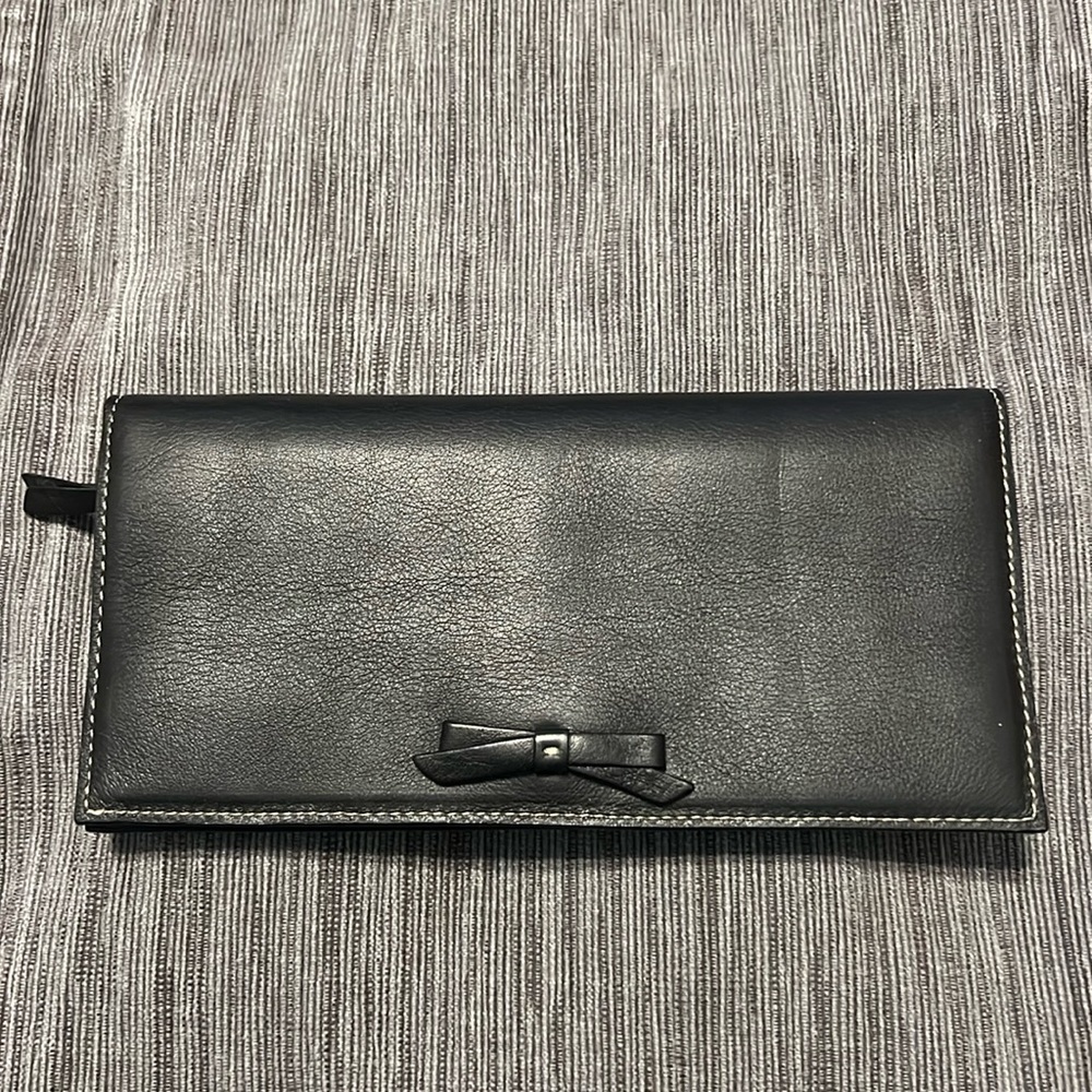 J. Crew Black Leather Wallet